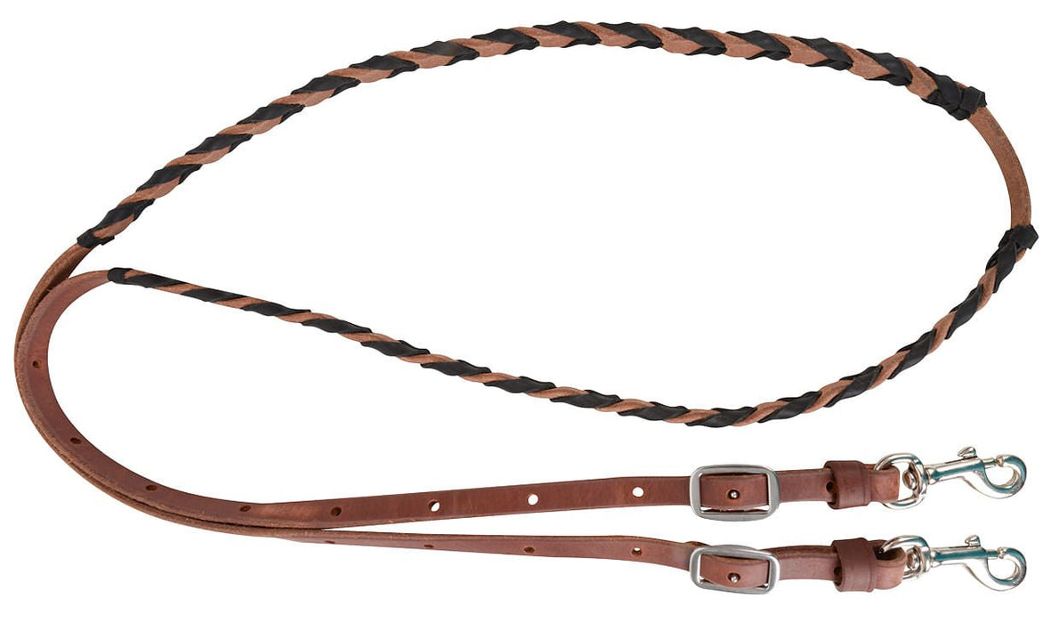 Latigo Leather Laced 5/8' Barrel Reins - Jeffers - Horse Supplies > Horse Tack > Reins