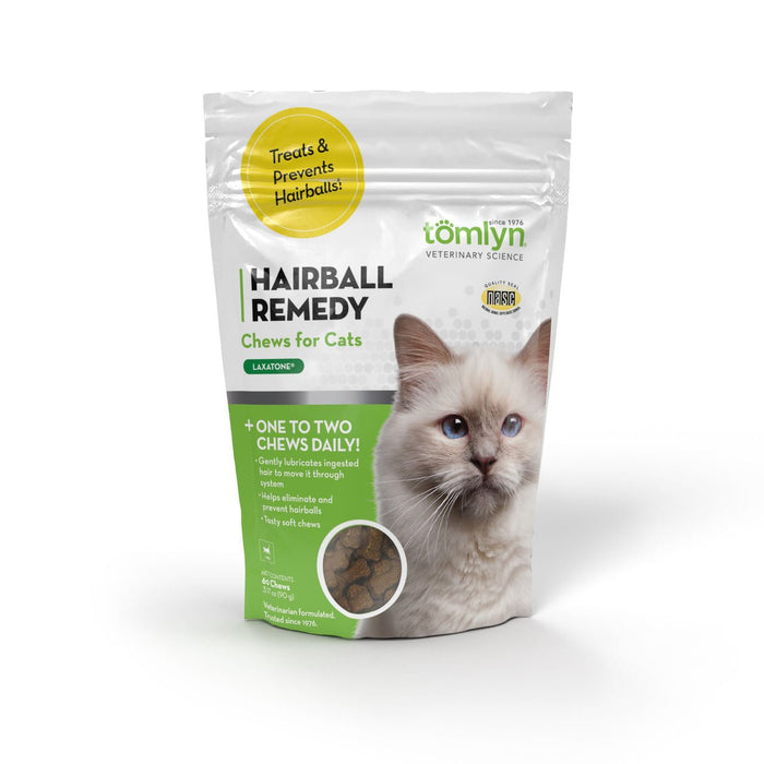 Laxatone Hairball Soft Chews, 60 Count - Jeffers - Animal Health & Wellness > Vitamins & Supplements