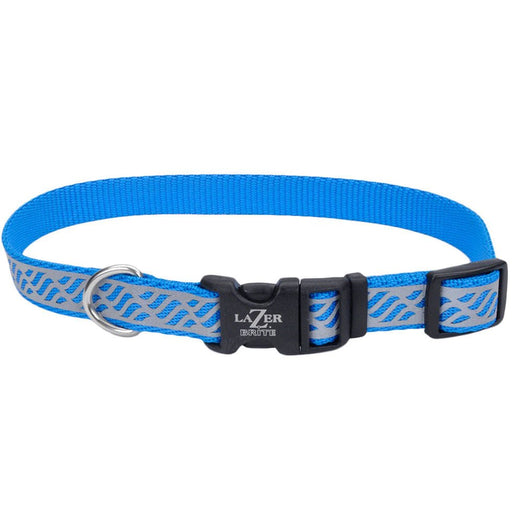 Lazer Brite Dog Collar, 8 - 12' x 3/8' - Jeffers - Dog Supplies > Dog Apparel > Dog Collars, Harnesses, & Leashes