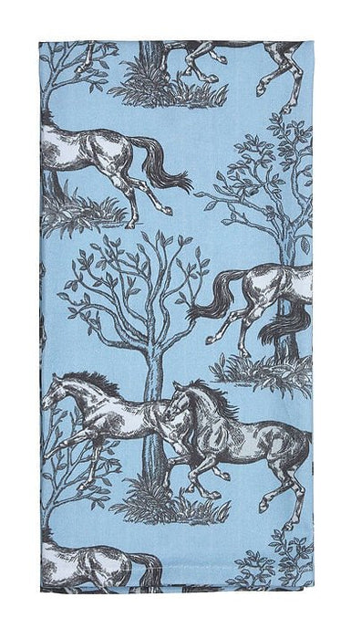 'Lila' Flour Sack 100% Cotton Kitchen Towel, Blue Toile - Jeffers - Home Goods & Gifts > Kitchen