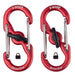 Locking Aluminum S - Biner, 2 - pack - Jeffers - Dog Supplies > Dog Apparel > Dog Collars, Harnesses, & Leashes