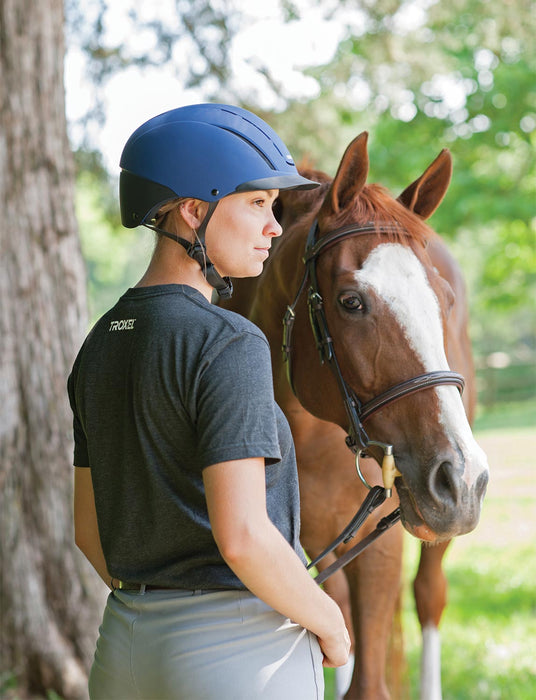 Troxel Spirit Riding Helmet - Navy Duratec Large 