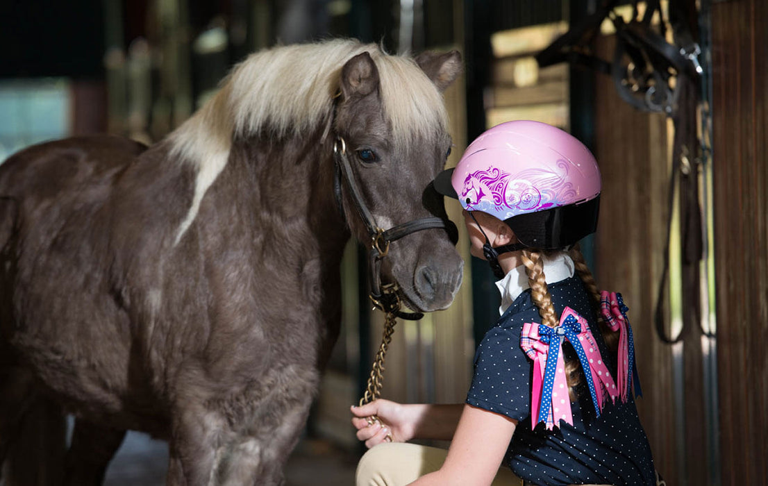 Troxel Spirit Riding Helmet, Prints - Pink Dreamscape XSmall 