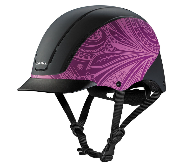 Troxel Spirit Riding Helmet, Prints - Purple Boho XSmall 