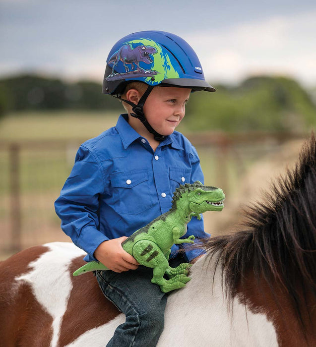 Troxel Spirit Riding Helmet, Prints - T-Rex XSmall 