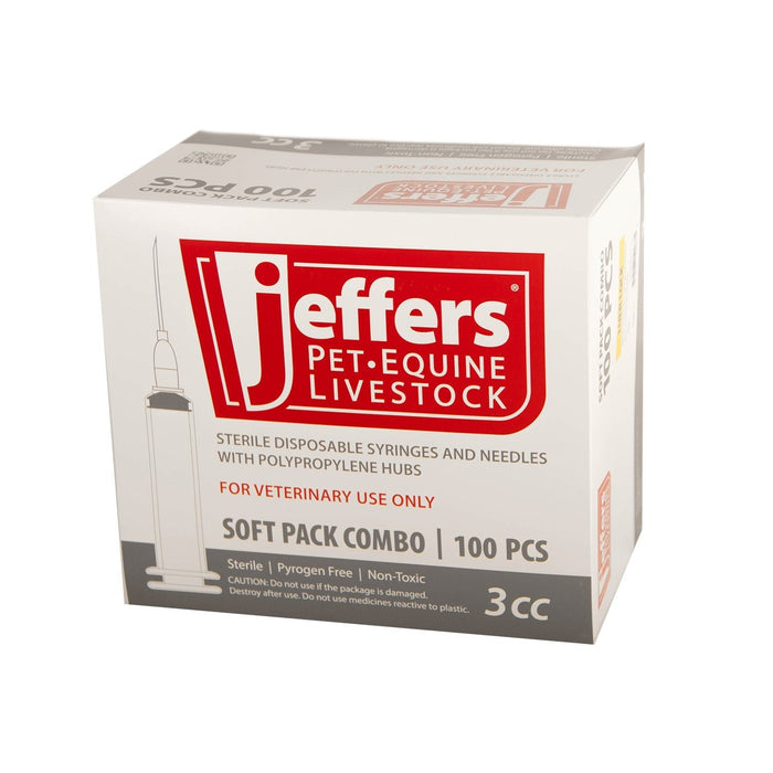 Luer Lock Syringe/Needle Combo, Boxes - Jeffers - Animal Health & Wellness > Medical Supplies