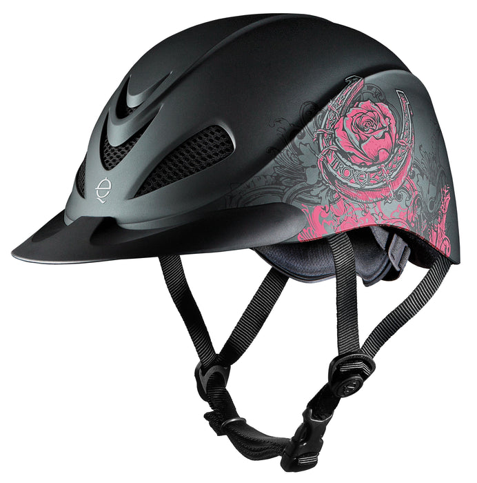 Troxel  Rebel Helmet - Pnk Rose w/ Pnk Zebr XLarge 