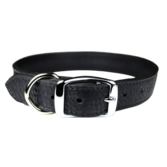 Luxe Leather Dog Collars, 10'-14' - Black 10 in 