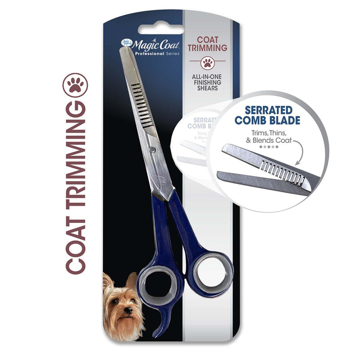 Magic Coat Professional Series All - in - One Finishing Grooming Shears - Jeffers - Animal & Pet Supplies > Pet Grooming > Pet Combs & Brushes