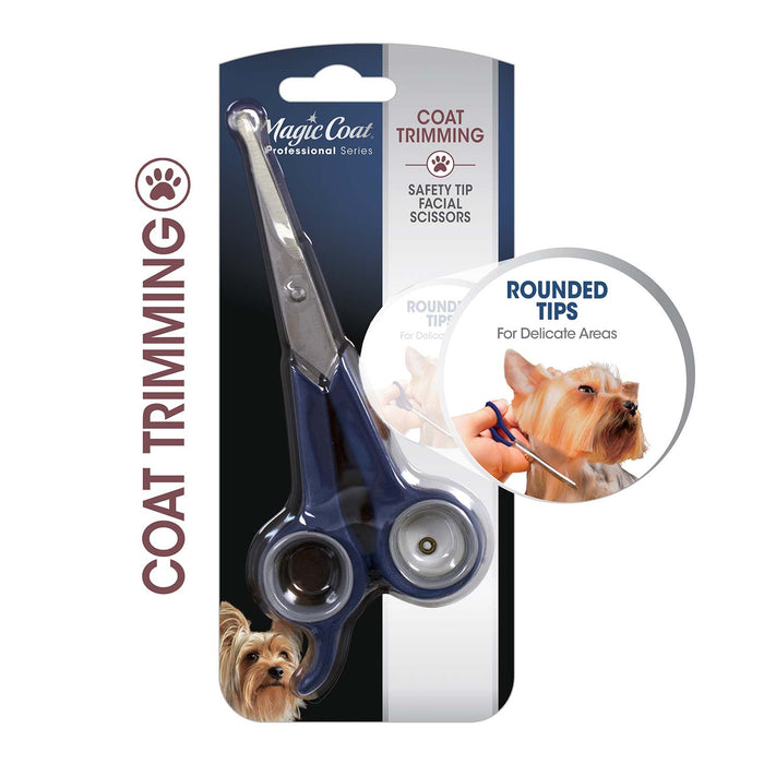 Magic Coat Professional Series Safety Tip Facial Dog Trimming Scissors - Jeffers - Animal & Pet Supplies > Pet Grooming > Pet Combs & Brushes