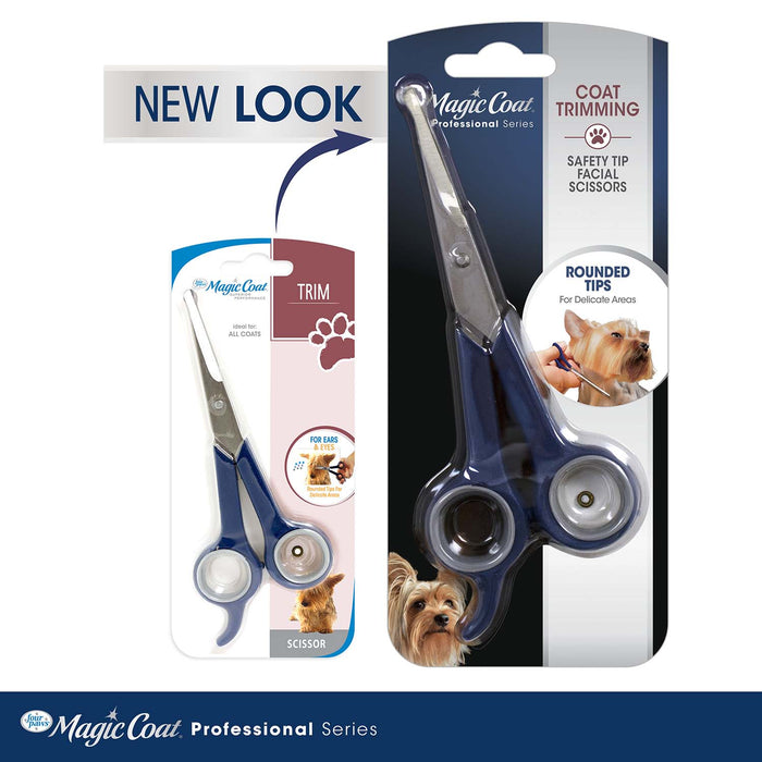 Magic Coat Professional Series Safety Tip Facial Dog Trimming Scissors - Jeffers - Animal & Pet Supplies > Pet Grooming > Pet Combs & Brushes