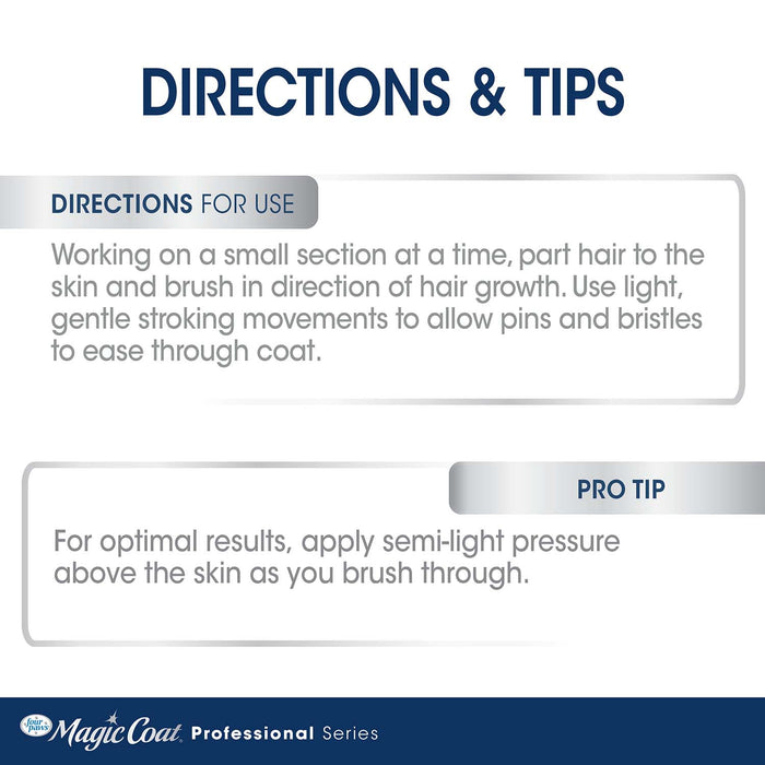 Magic Coat Professional Series Self - Cleaning Slicker Brush - Jeffers - Animal & Pet Supplies > Pet Grooming > Pet Combs & Brushes