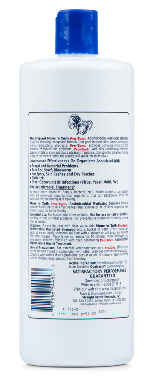 Mane N' Tail Pro - Tect Shampoo, 32 oz - Jeffers - Horse Supplies > Horse Grooming