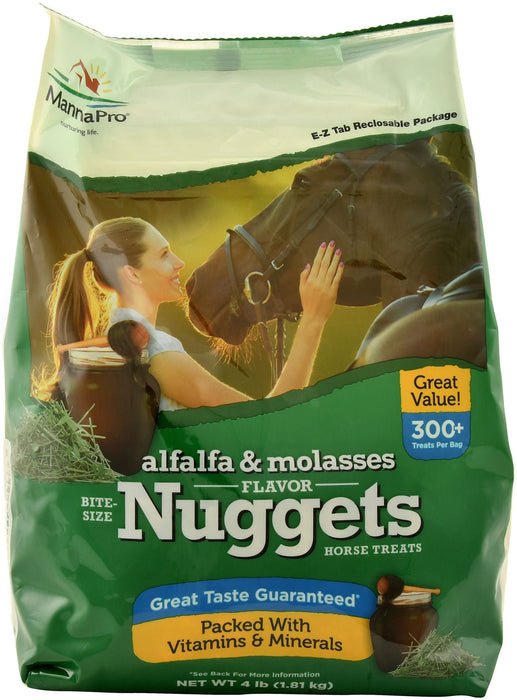 Manna Pro Alfalfa & Molasses Bite - Sizes Nuggets - Jeffers - Horse Supplies > Horse Treats