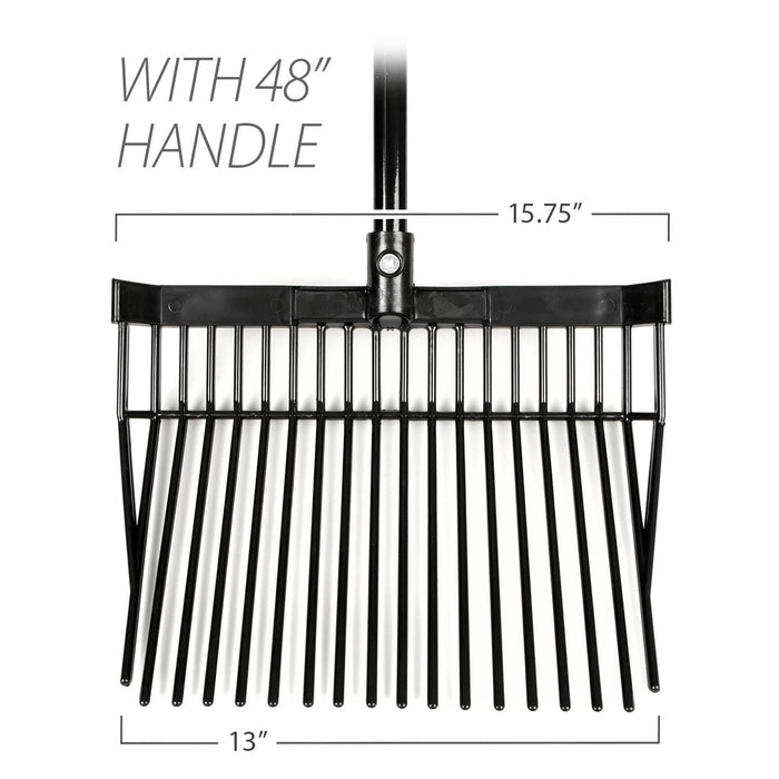 Manure & Bedding Fork (18 tines) w/ 48' Handle - Jeffers - Farm & Ranch Supplies > Tools