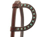 Martin Antique Turquoise Sliding Ear Headstall - Jeffers - Horse Supplies > Horse Tack > Bridles & Headstalls