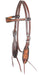 Martin Saddlery Dyed Edge Browband Headstall with Floral Tooling - Jeffers - Horse Supplies > Horse Tack > Bridles & Headstalls