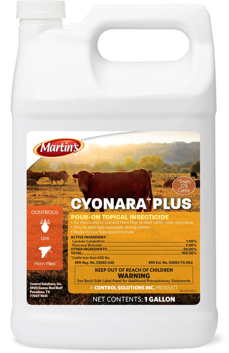 Martin's Cyonara Plus Pour - On - Jeffers - Animal Health & Wellness > Fly & Insect Control