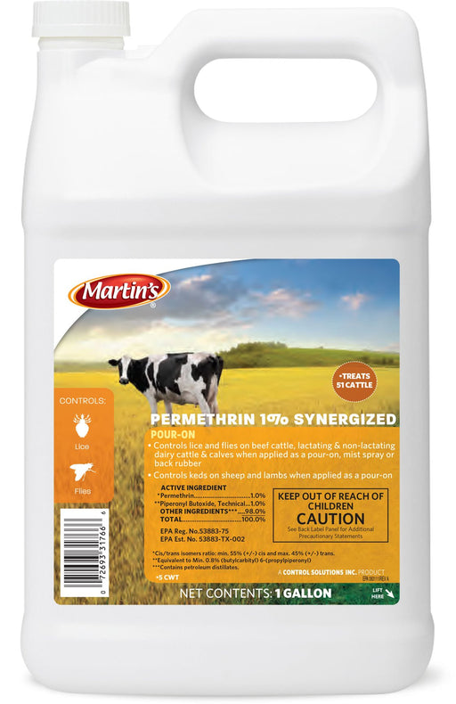 Martin's Permethrin 1% Synergized Pour - On - Jeffers - Animal Health & Wellness > Fly & Insect Control