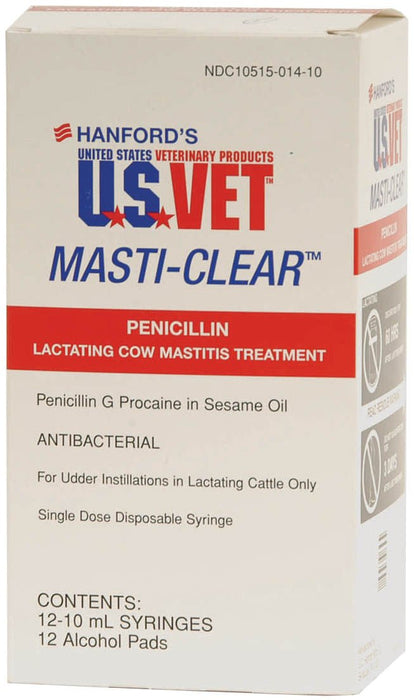 Masti - Clear, 10 mL syringes, box of 12 - Jeffers - Cattle Supplies > Cattle Supplies