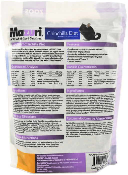 Mazuri Chinchilla Diet - Jeffers - Animal & Pet Supplies > Animal & Pet Supplies