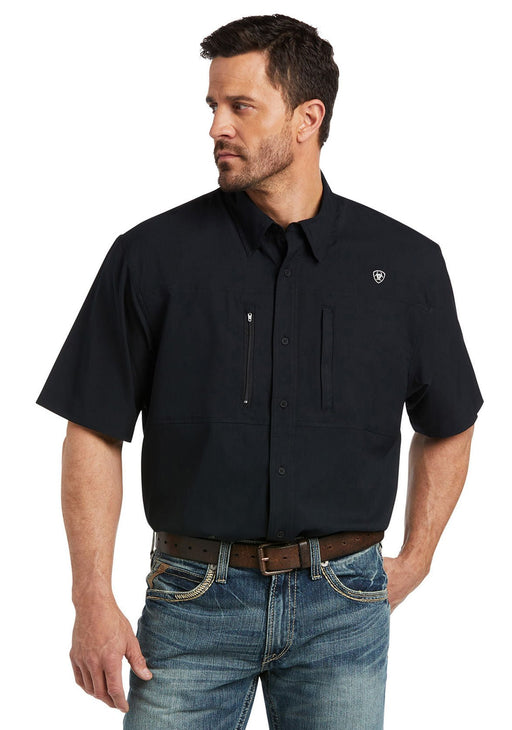 Mens VentTEK Classic Fit Short Sleeve Shirt, Black - Jeffers - Men > Men's Clothing > Men's Shirts