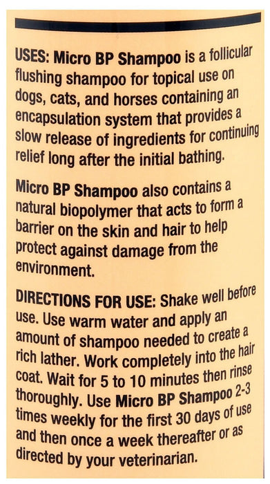 Micro BP (Benzoyl Peroxide) Shampoo - Jeffers - Animal & Pet Supplies > Pet Grooming > Pet Shampoo & Conditioner