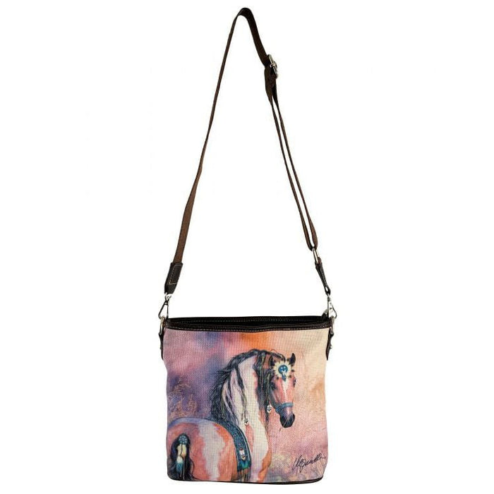 Montana West Feathered Horse Crossbody Bag - Jeffers - Women > Accessories, Jewelry, Handbags