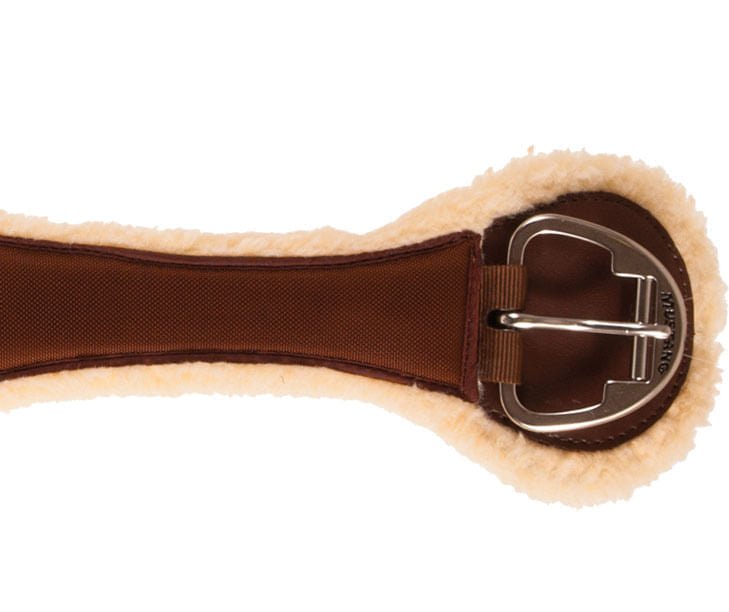 Mustang Contoured Fleece Cinch, Brown - Jeffers - Horse Supplies > Horse Tack > Cinches