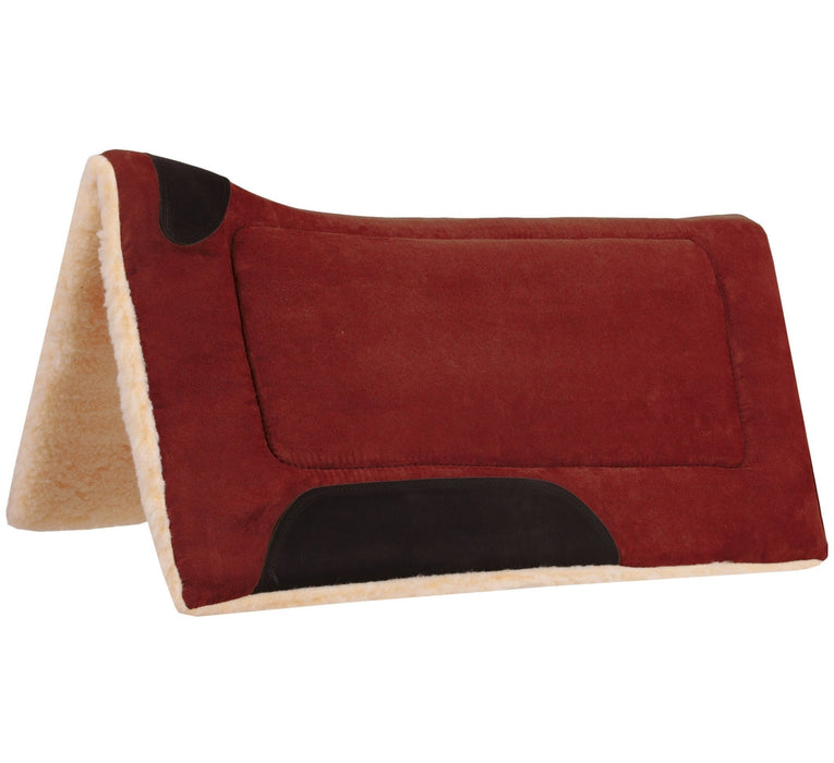 Mustang Faux Suede Contoured Saddle Pad - Jeffers - Horse Supplies > Horse Tack > Saddle Pads & Blankets