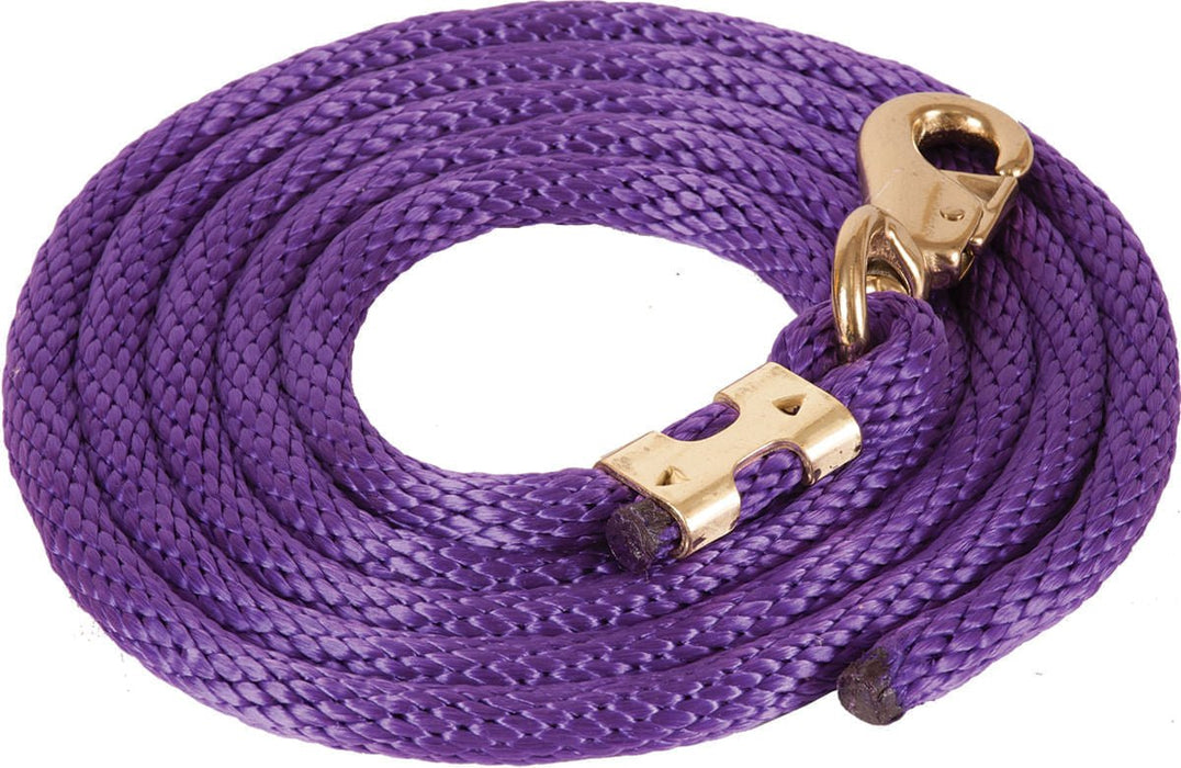 Mustang Solid Poly Lead Rope, Bull Snap - Jeffers - Horse Supplies > Horse Tack > Horse Halters