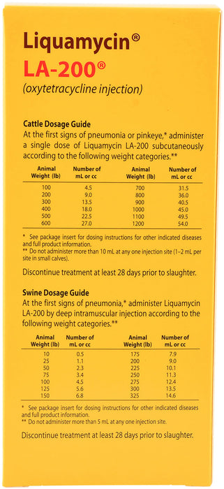 LA-200 (Liquamycin) - Liquamycin LA-200, 500  mL  