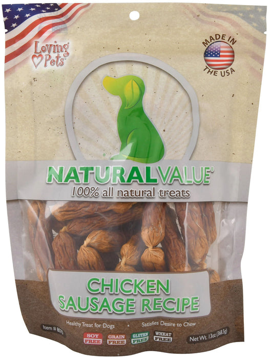 Natural Value Sausages - Jeffers - Dog Supplies > Dog Treats > Jerky & Sausages