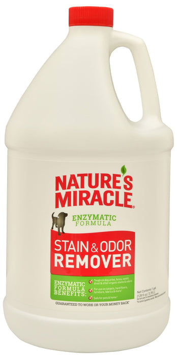 Nature's Miracle Enzymatic Stain & Odor Remover, Gallon - Jeffers - Animal & Pet Supplies > Pet Odor & Stain Removers