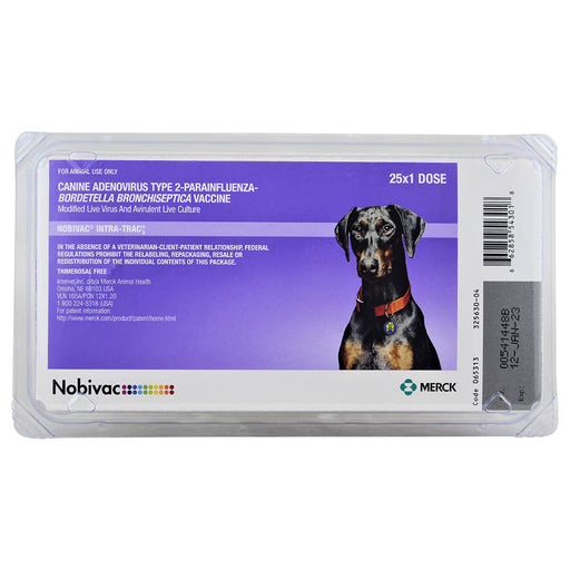 Nobivac Intra - Trac 3 Intranasal Vaccine - Jeffers - Animal Health & Wellness > Vaccines