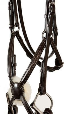 Nunn Finer Stefania Figure 8 Bridle, Brown - Jeffers - Horse Supplies > Horse Tack > Bridles & Headstalls