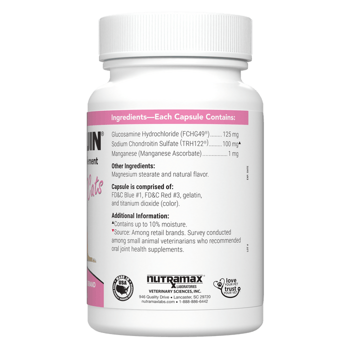 Nutramax Cosequin Joint Health Supplement for Cats - With Glucosamine and Chondroitin, 80 Capsules - Jeffers - Animal Health & Wellness > Vitamins & Supplements