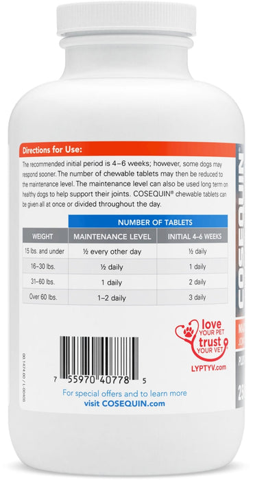 Nutramax Cosequin Maximum Strength Joint Health Supplement for Dogs - Jeffers - Animal Health & Wellness > Joint Health