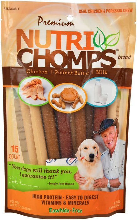 Nutri Chomps 5' Premium Sticks, Variety Pack - Jeffers - Dog Supplies > Dog Treats