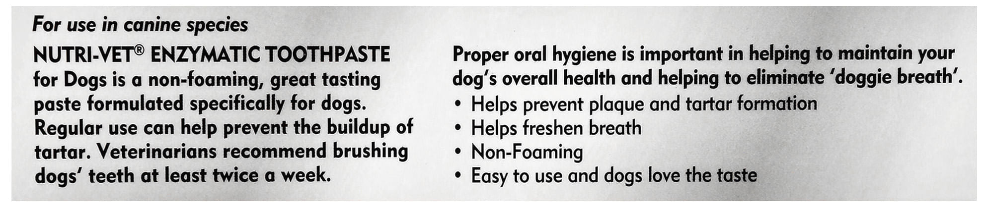 Nutri - Vet Enzymatic Canine Toothpaste - Jeffers - Animal Health & Wellness > Oral Care