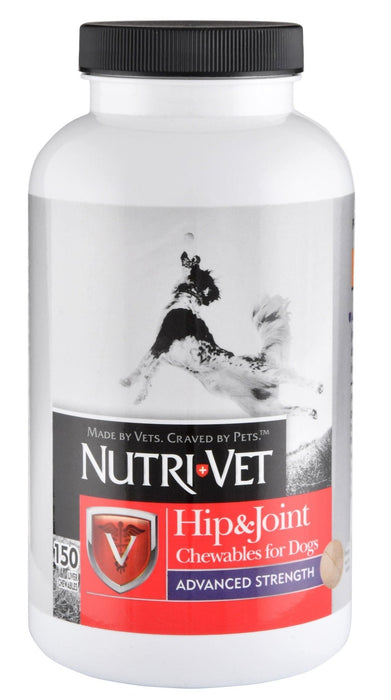 Nutri - Vet Hip & Joint Advanced Strength Chewables for Dogs - Jeffers - Animal Health & Wellness > Joint Health