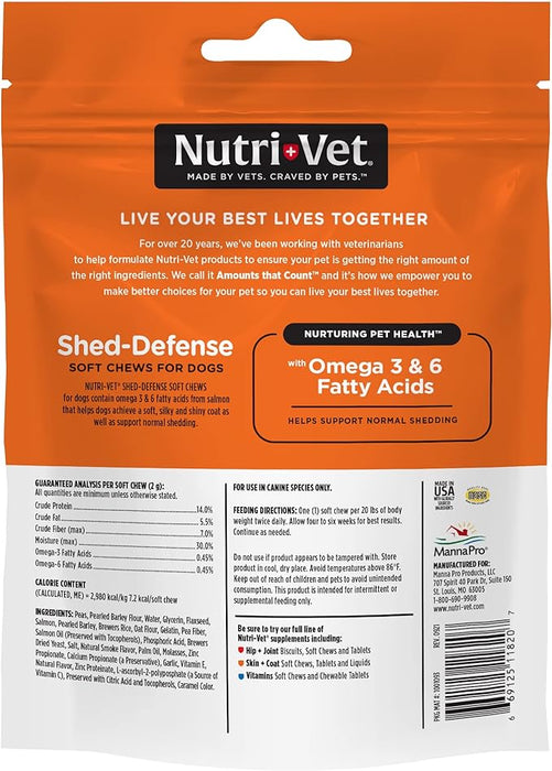 Nutri - Vet Shed - Defense Soft Chews for Dogs - Jeffers - Animal Health & Wellness > Skin & Coat Care