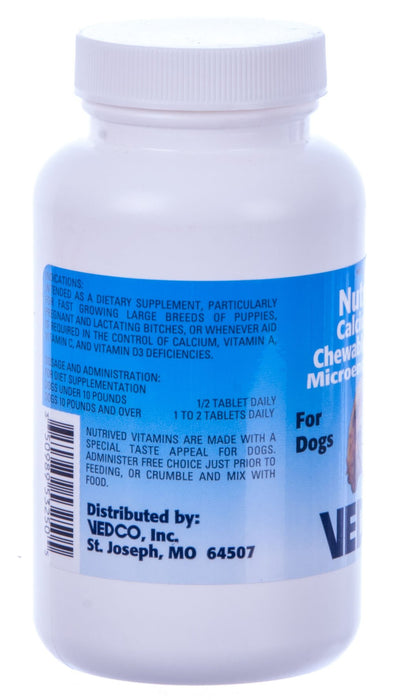 NutriVed Calcium Plus Chewable Tabs - Jeffers - Animal Health & Wellness > Vitamins & Supplements