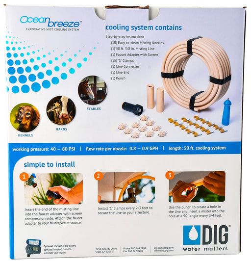 Ocean Breeze Evaporative Cooling System - Jeffers - Animal & Pet Supplies > Pet Cooling Supplies