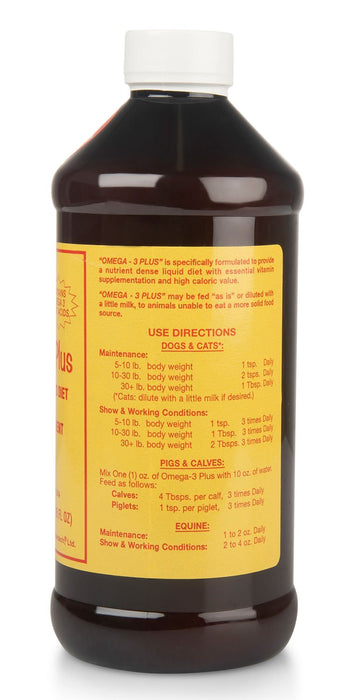 Omega - 3 Plus High Calorie Liquid, 16 oz - Jeffers - Animal Health & Wellness > Vitamins & Supplements