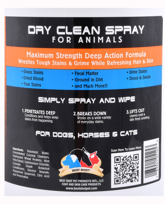 One Shot Dry Clean Spray - Jeffers - Animal & Pet Supplies > Pet Grooming > Pet Shampoo & Conditioner