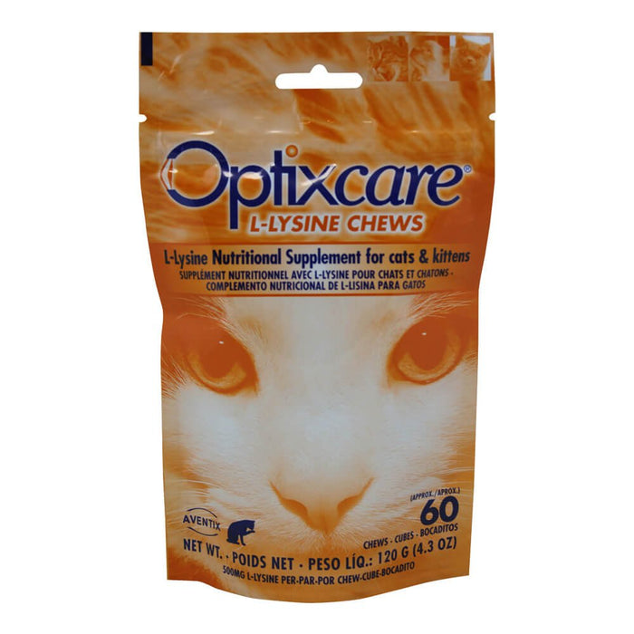 Optixcare L - Lysine Chews for Cats & Kittens, 60 Chews - Jeffers - Animal Health & Wellness > Vitamins & Supplements