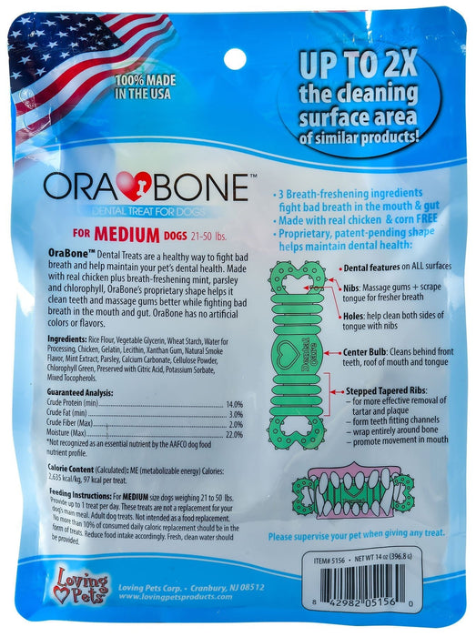 Ora - Bone Dental Treats, 14 oz Bag - Jeffers - Dog Supplies > Dog Treats