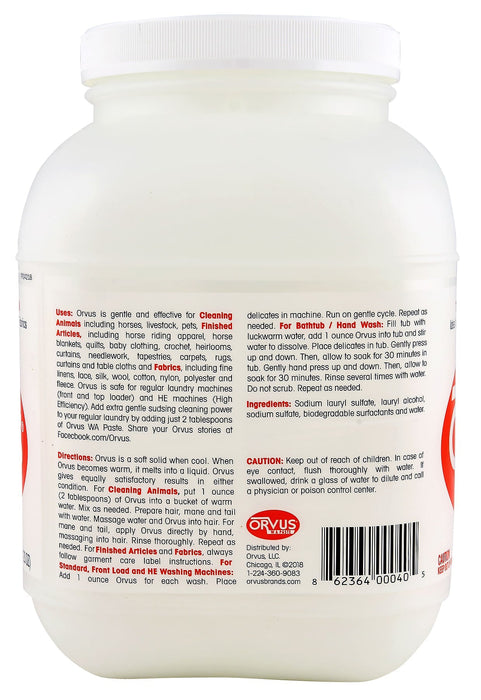 Orvus W.A. Paste, 7.5 lb - Jeffers - Animal & Pet Supplies > Pet Grooming > Pet Shampoo & Conditioner