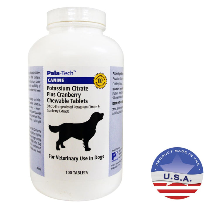 Pala - Tech Potassium Citrate Plus Cranberry 100 Tablets - Jeffers - Animal Health & Wellness > Vitamins & Supplements